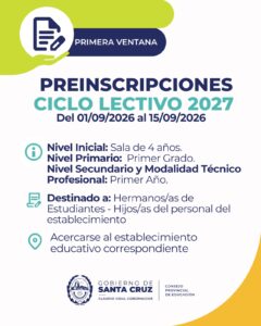 PREINSCRIPCIONES 2027
